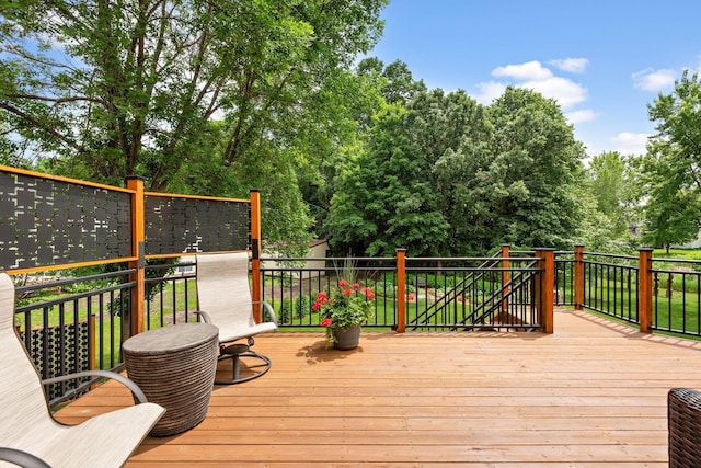 842 Vista Cir, Delano, MN 55328 - view of deck