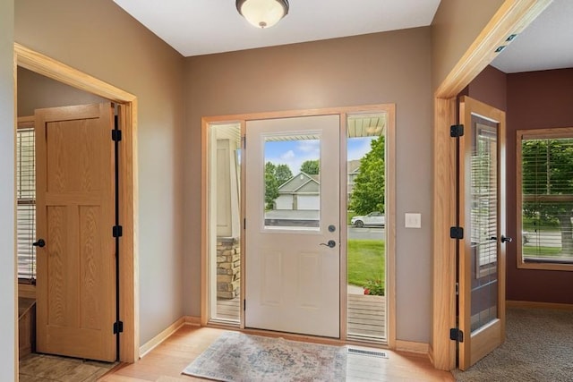 15807 Martin St NW, Andover, MN 55304 - foyer entrance featuring healthy amount of natural light and light wood-style flooring