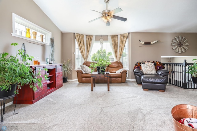 4450 48th St S, Fargo, ND 58104 - living area featuring ceiling fan and carpet