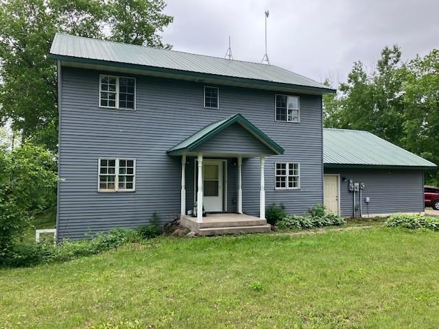 34358 State Highway 18, Finlayson Twp, MN 55735 - back of property featuring a yard and a metal roof