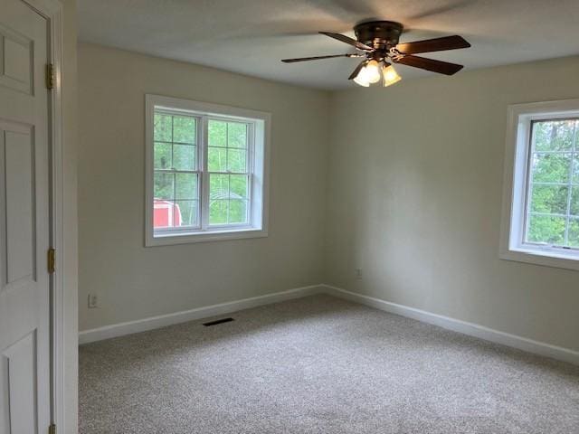 34358 State Highway 18, Finlayson Twp, MN 55735 - unfurnished room with a ceiling fan and carpet