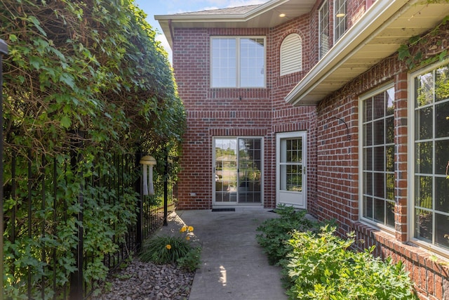 1900 Hunter Hill Rd, Hudson, WI 54016 - property entrance featuring brick siding