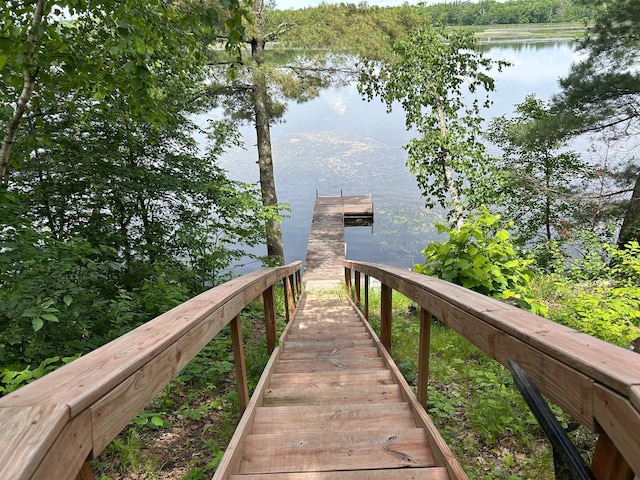 6274 Azalea Rd, Motley Twp, MN 56466 - dock featuring a water view
