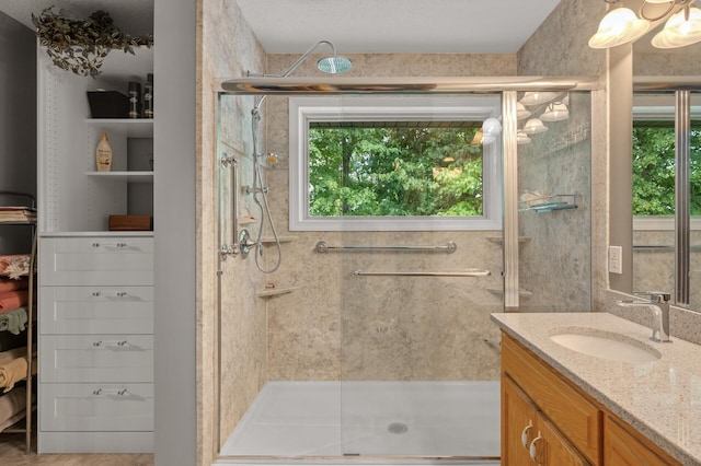 11770 N Meadow Curv, Lindstrom, MN 55045 - full bath with a shower stall and vanity