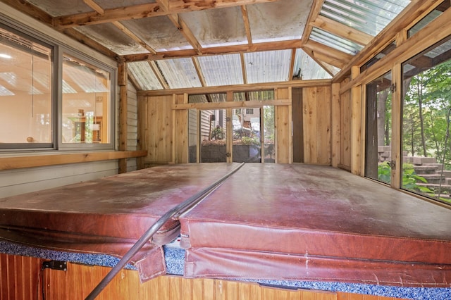 11770 N Meadow Curv, Lindstrom, MN 55045 - sunroom / solarium with vaulted ceiling and a hot tub