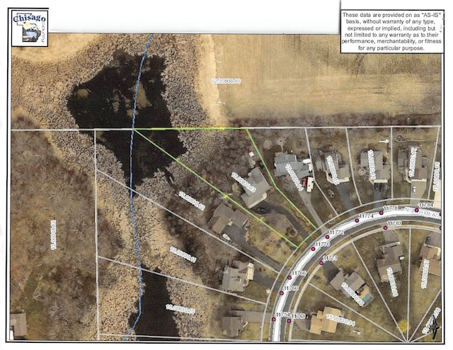11770 N Meadow Curv, Lindstrom, MN 55045 - aerial map of property and surrounding area