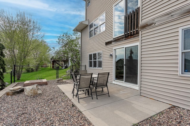 104 Sylla St, River Falls, WI 54022 - view of patio / terrace with outdoor dining area