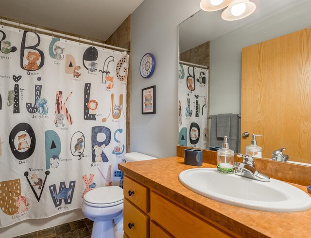 104 Sylla St, River Falls, WI 54022 - bathroom featuring vanity and a shower with shower curtain