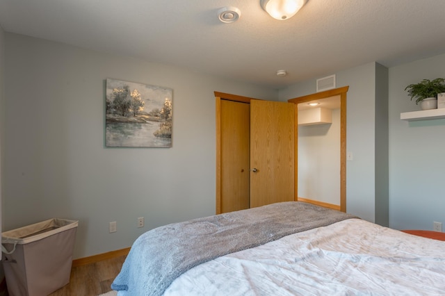 104 Sylla St, River Falls, WI 54022 - bedroom featuring wood finished floors and a closet