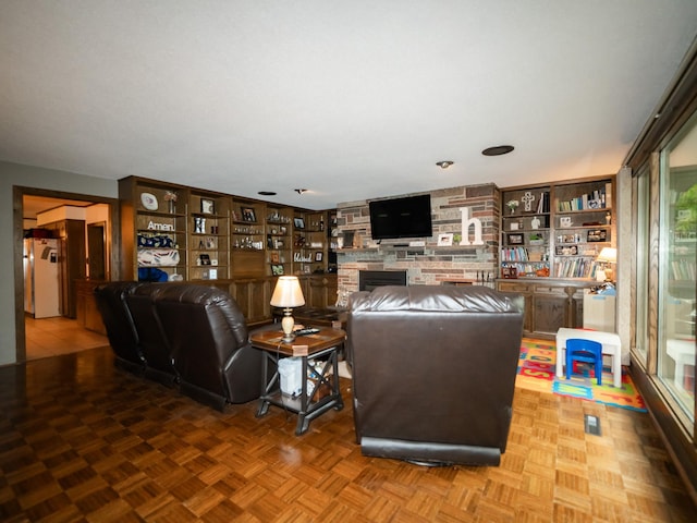 8585 Ilex Pl NW, Rice, MN 56367 - living room with a fireplace