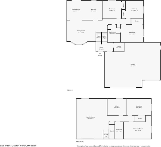 6735 378th St, North Branch, MN 55056 - view of property floor plan