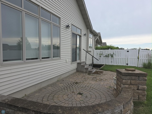 716 Northridge Way W, Fargo, ND 58078 - view of patio with a gate and entry steps