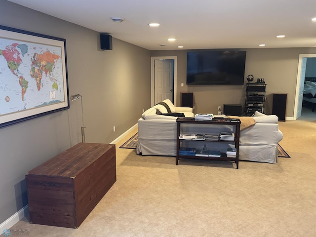 716 Northridge Way W, Fargo, ND 58078 - living area featuring carpet and recessed lighting