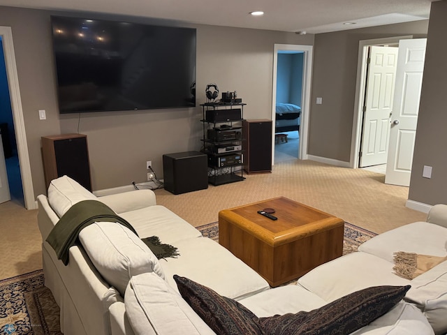 716 Northridge Way W, Fargo, ND 58078 - carpeted living room with baseboards and recessed lighting
