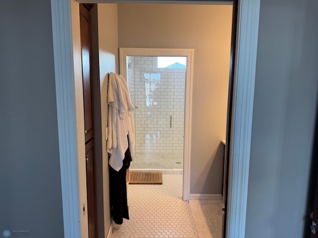716 Northridge Way W, Fargo, ND 58078 - full bath with a shower stall and tile patterned floors