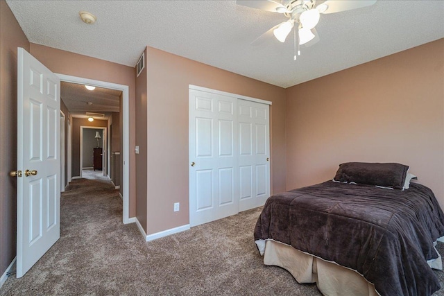 16901 90th Ct N, Maple Grove, MN 55311 - carpeted bedroom featuring a ceiling fan and a textured ceiling