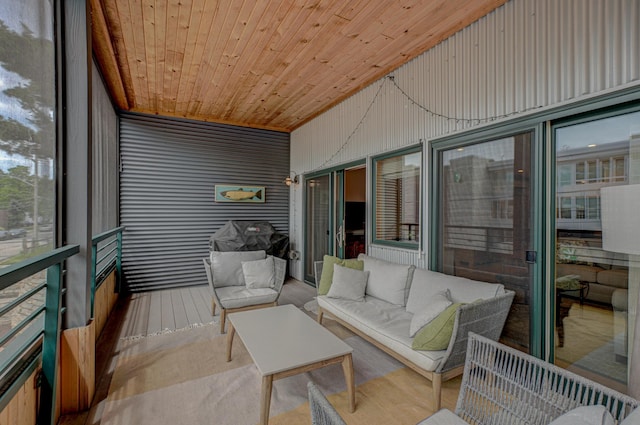 720 1st St Unit 1S, Hudson, WI 54016 - sunroom / solarium featuring an outdoor hangout area