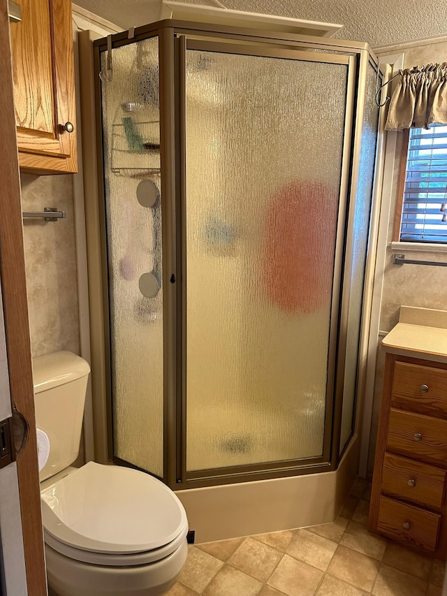 25663 Circle Dr, Garrison, MN 56401 - full bathroom featuring a shower stall and vanity