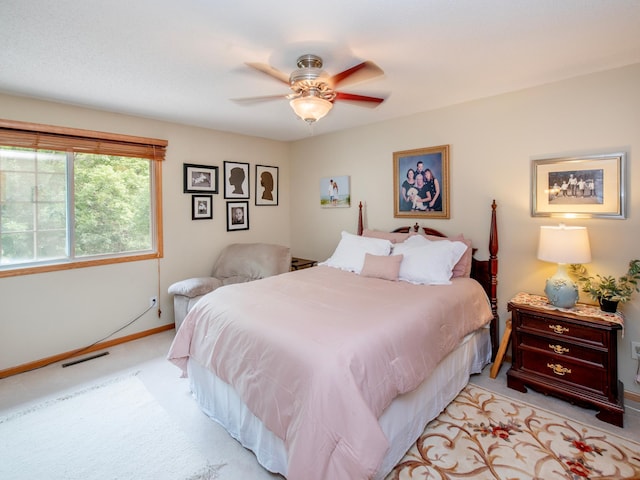 6388 Tahoe Rd, Woodbury, MN 55125 - bedroom with light carpet and ceiling fan
