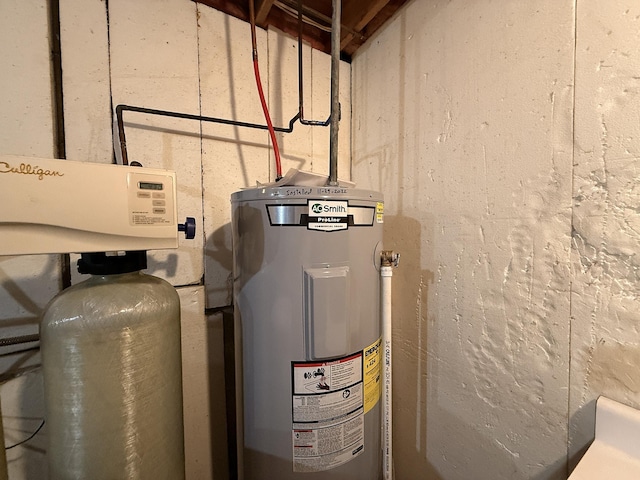 112 Orchard Cir, Montevideo, MN 56265 - utility room featuring electric water heater