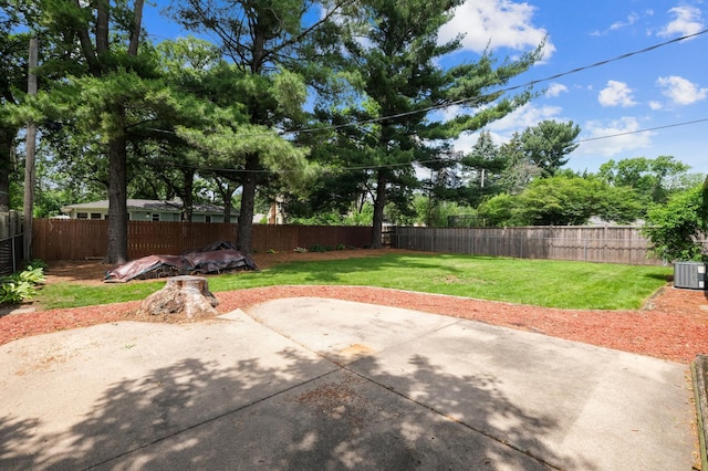 4337 Colorado Ave N, Crystal, MN 55422 - fenced backyard featuring a patio area