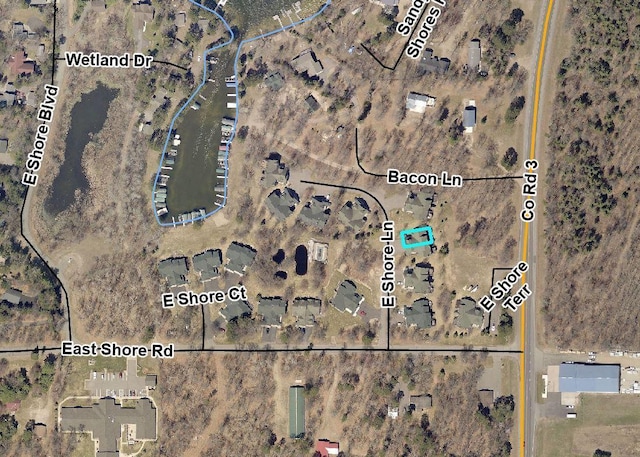 34792 Shore Ln, Crosslake, MN 56442 - map / location with property parcel outlined
