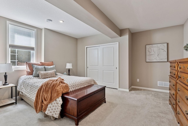 5053 Sunstream Ln, Woodbury, MN 55129 - bedroom with light carpet and a closet