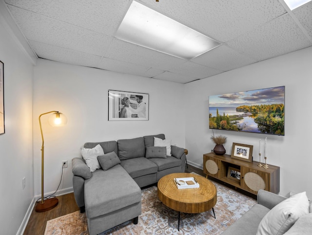 832 10th Ave SE, Forest Lake, MN 55025 - living room with wood finished floors and a paneled ceiling