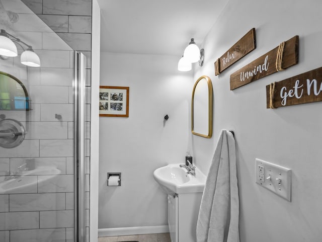 832 10th Ave SE, Forest Lake, MN 55025 - full bath with a stall shower and a sink