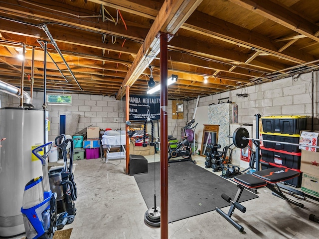 832 10th Ave SE, Forest Lake, MN 55025 - exercise room with water heater