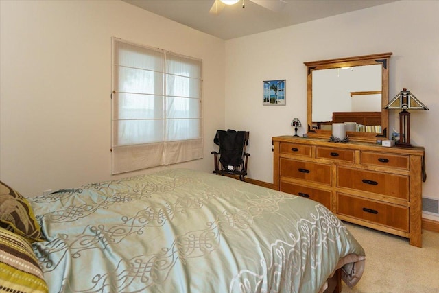 2719 Spring Lake Rd SW, Prior Lake, MN 55372 - bedroom with light carpet and a ceiling fan