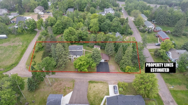 1921 Minneapolis Ave, Duluth, MN 55803 - aerial perspective of suburban area with property boundaries highlighted