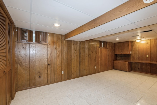 1501 100th St, Bloomington, MN 55431 - finished basement with wooden walls and recessed lighting