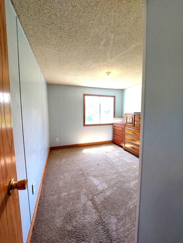 1329 US Highway 8, Balsam Lake, WI 54001 - unfurnished bedroom featuring carpet floors and a textured ceiling