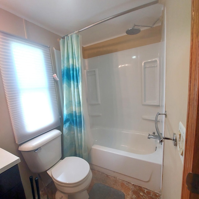 1329 US Highway 8, Balsam Lake, WI 54001 - bathroom with shower / bath combo with shower curtain and vanity