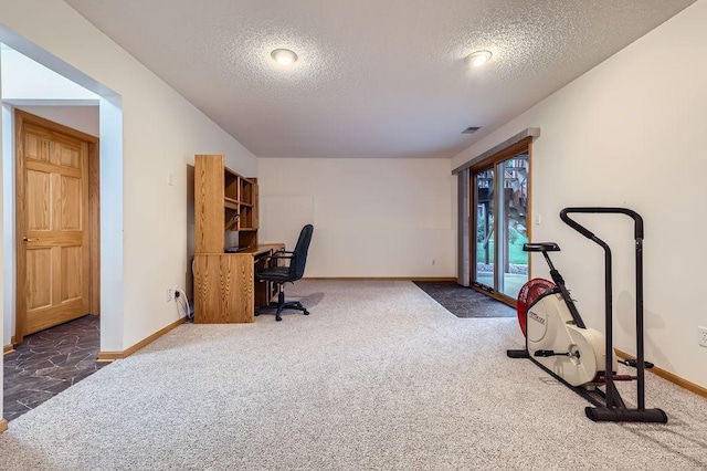 14078 Quince St NW, Andover, MN 55304 - unfurnished office featuring a textured ceiling and carpet floors
