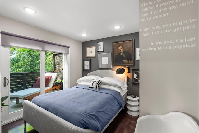 610 34th Ave N, Minneapolis, MN 55412 - bedroom with wood finished floors and recessed lighting