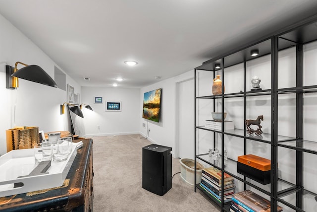610 34th Ave N, Minneapolis, MN 55412 - living room featuring carpet and baseboards