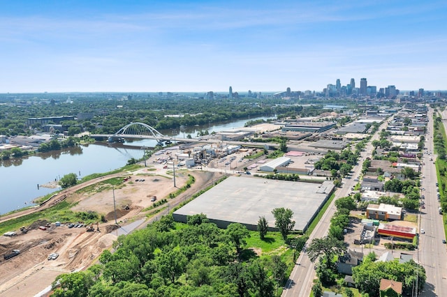 610 34th Ave N, Minneapolis, MN 55412 - drone / aerial view of city skyline and a nearby body of water