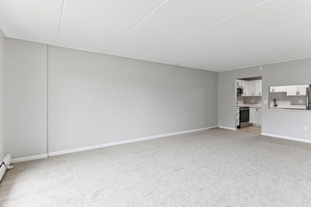 10501 Cedar Lake Rd Unit 515, Minnetonka, MN 55305 - unfurnished living room featuring light colored carpet