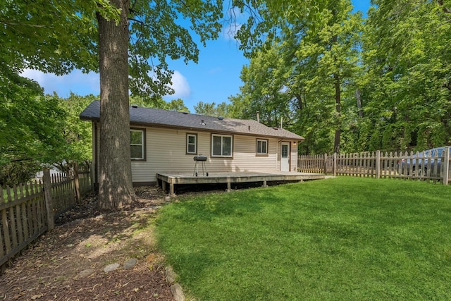 2900 Tuxedo Blvd, Mound, MN 55364 - rear view of property featuring a fenced backyard and a deck