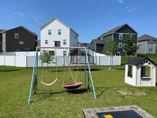 11242 131st Cir N, Dayton, MN 55327 - view of playground with a trampoline and a residential view