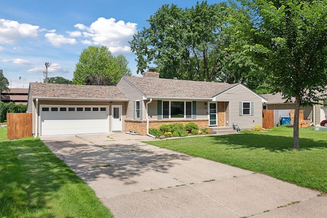 7632 Dupont Ave S, Richfield, MN 55423 - ranch-style home with brick siding, driveway, an attached garage, and a chimney