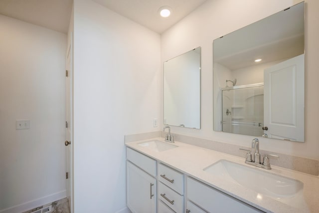 11730 71st St NE, Otsego, MN 55301 - bathroom with double vanity and an enclosed shower