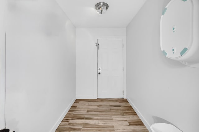 35 Front Ave, Saint Paul, MN 55117 - corridor with light wood-type flooring and baseboards
