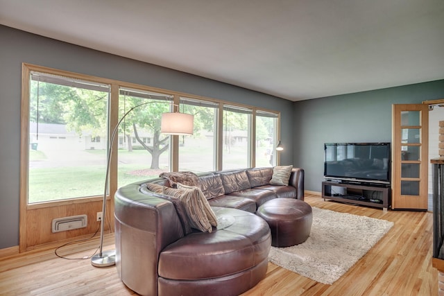 1030 Idaho Ave N, Golden Valley, MN 55427 - living area with wood finished floors