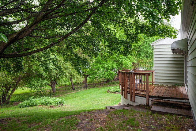 1030 Idaho Ave N, Golden Valley, MN 55427 - view of yard with a wooden deck