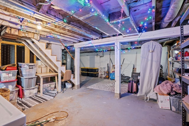 3734 Emerson Ave N, Minneapolis, MN 55412 - unfinished below grade area featuring stairs
