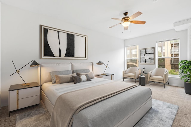 408 1st St Unit 310, Minneapolis, MN 55401 - carpeted bedroom with ceiling fan