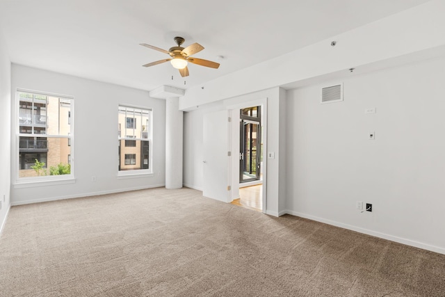408 1st St Unit 310, Minneapolis, MN 55401 - spare room with ceiling fan and carpet